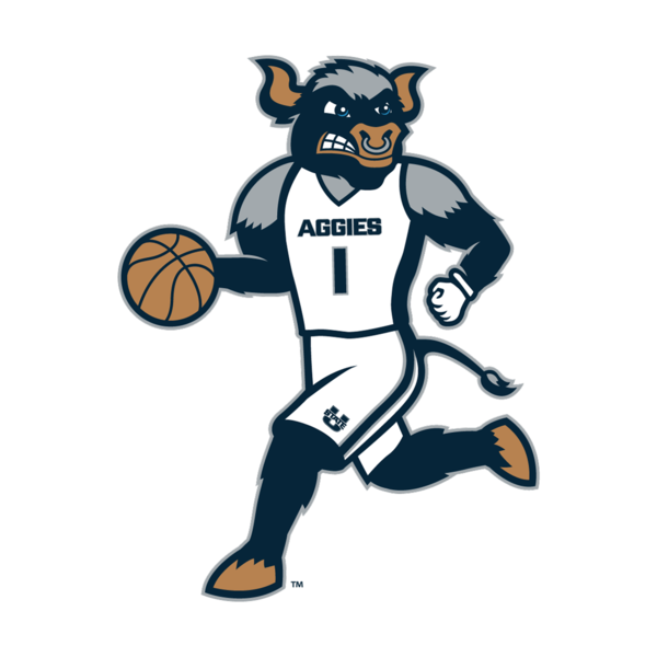 Big Blue Basketball Sticker 3 In